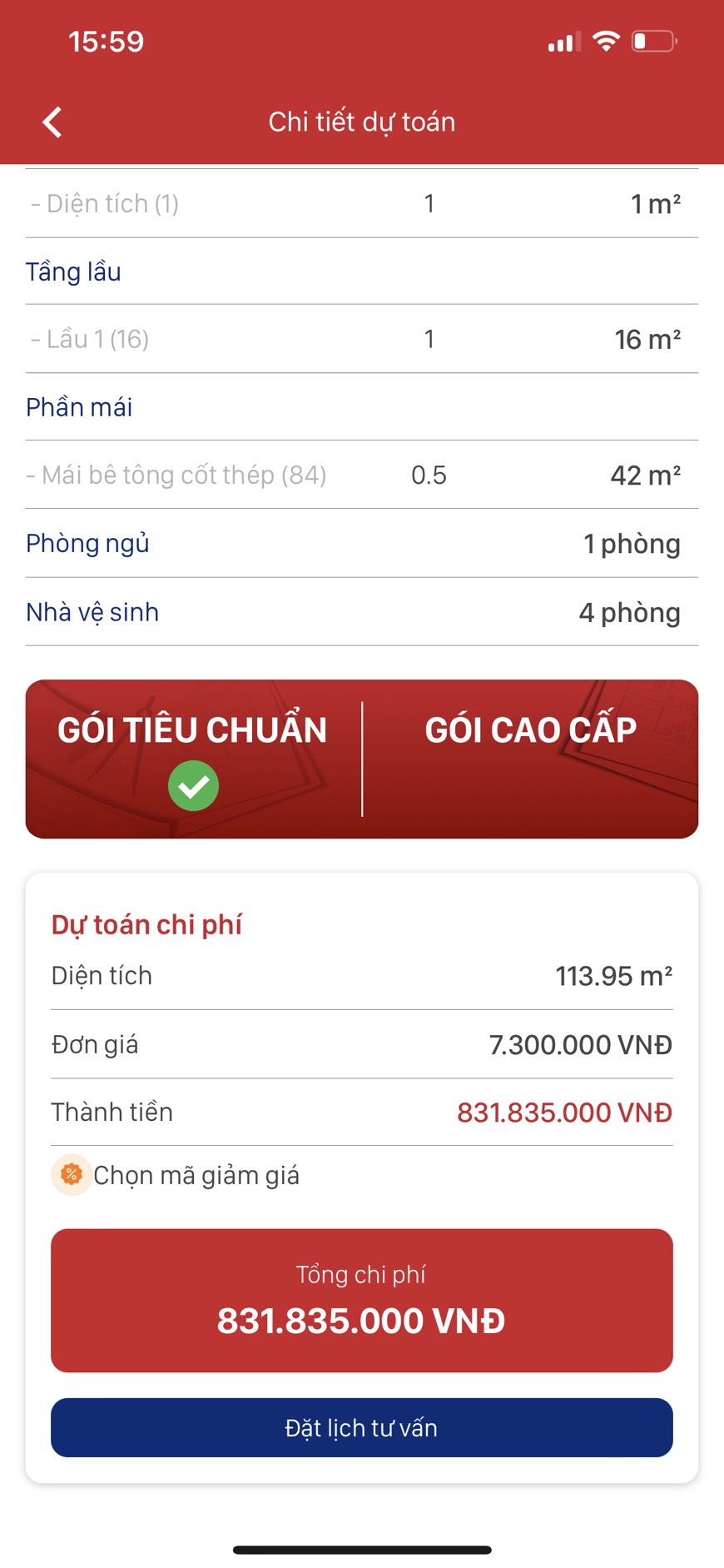 App xây dựng